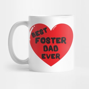 Best foster dad ever heart doodle hand drawn design Mug